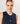 Mouwloos vest van merinowol - Denim Blue