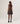 Mouwloos vest met hoge kraag - Havana Brown