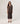 Oversized open vest - Havana Brown