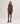 Midi-lengte gebreide jurk - Havana Brown