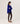 Oversized kasjmier trui met V-hals - Ultramarijnblauw