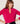 Cashmere Tunisian collar sweater - Rose Geranium