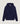 2-laags kasjmier trui met capuchon - Marineblauw