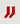 Rodier unisex sok - Rood