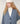 Oversized grof gebreid vest - Blauw