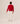 Trui van merinowol met V-hals - Rood
