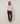 Fine knit round neck sweater - Beige