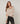 Fine knit V-neck sweater - Beige