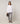 Wit oversized 3/4-mouwen blouse
