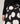 Asymmetrische lange canvas rok met print - Pois