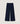 Wijde fluwelen broek - Marineblauw