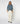 Wollen twinset met ronde hals - Blauwgrijs