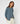Wollen twinset met ronde hals - Blauwgrijs