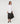 Oversized lange witte blouse