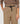 Katoenen broek met hoge taille en wijde pijpen - Donkerbeige