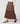 Jupe longue en maille - Marron