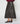 Lange uitlopende leren rok - Bark Brown