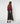 Lange uitlopende leren rok - Bark Brown
