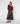 Lange uitlopende leren rok - Bark Brown