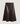 Lange uitlopende leren rok - Bark Brown